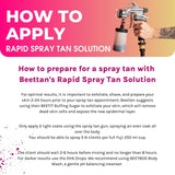 BEETTAN LEVEL UP RAPID SPRAY TAN SOLUTION